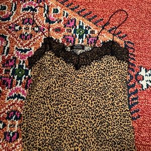 NWOT Bershka animal print crop tank